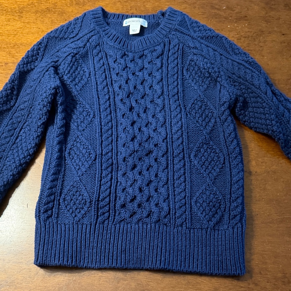 Crewcuts Deep Blue Knit Sweater